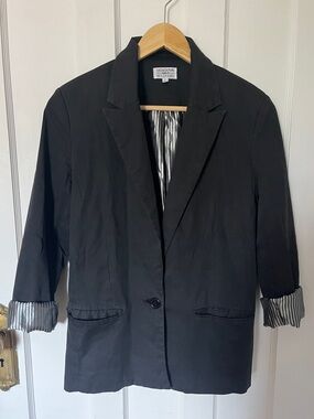 LuccaCouture x Wildfang tailored blazer black classic elegant size small